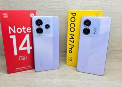 مقایسه ردمی نوت 14 و پوکو M7 پرو؛ کدام میان رده مالی برنده است؟ مقایسه ردمی نوت 14 و پوکو M7 پرو؛ کدام میان رده مالی برنده است؟